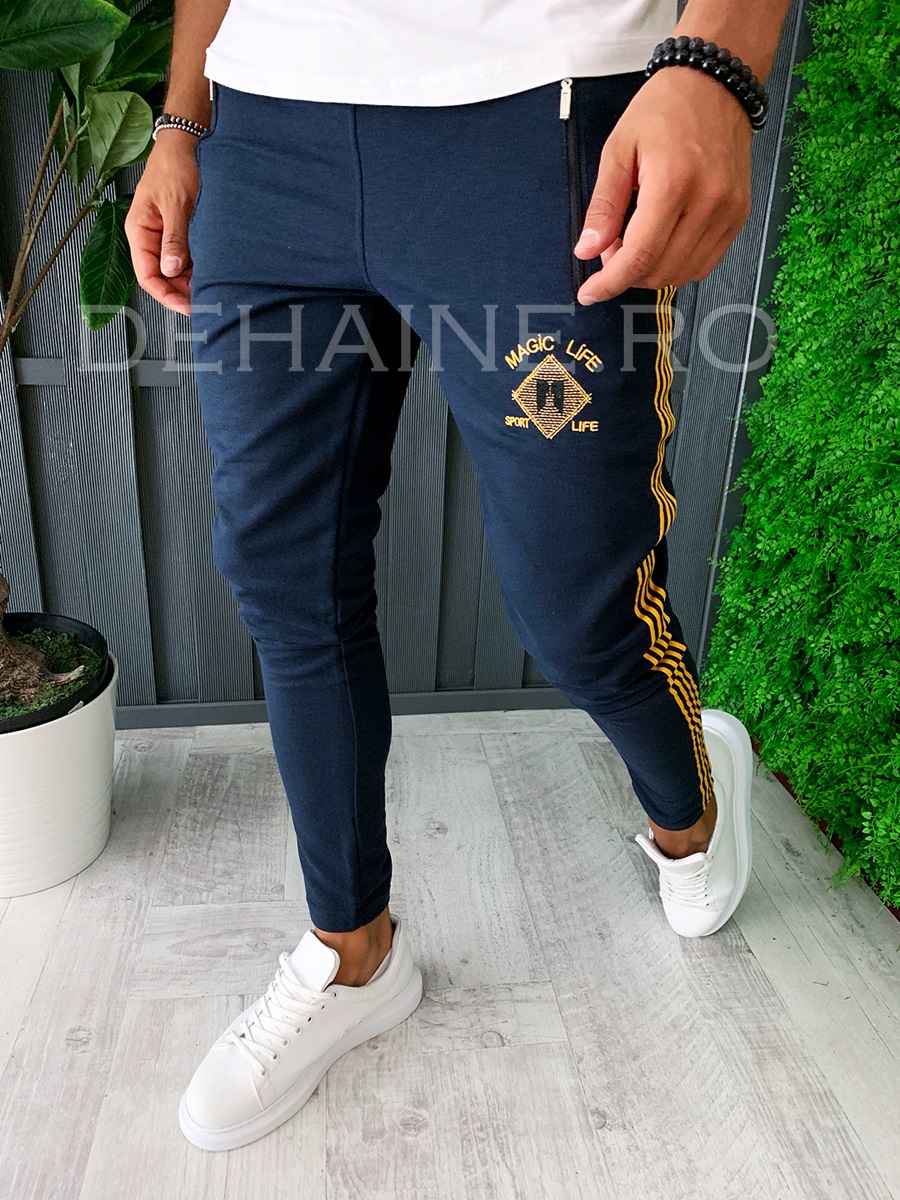 Pantaloni de trening conici A6019 3-1